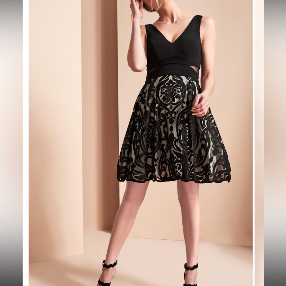 Melanie Lyne BA Nites Fit and Flare Dress